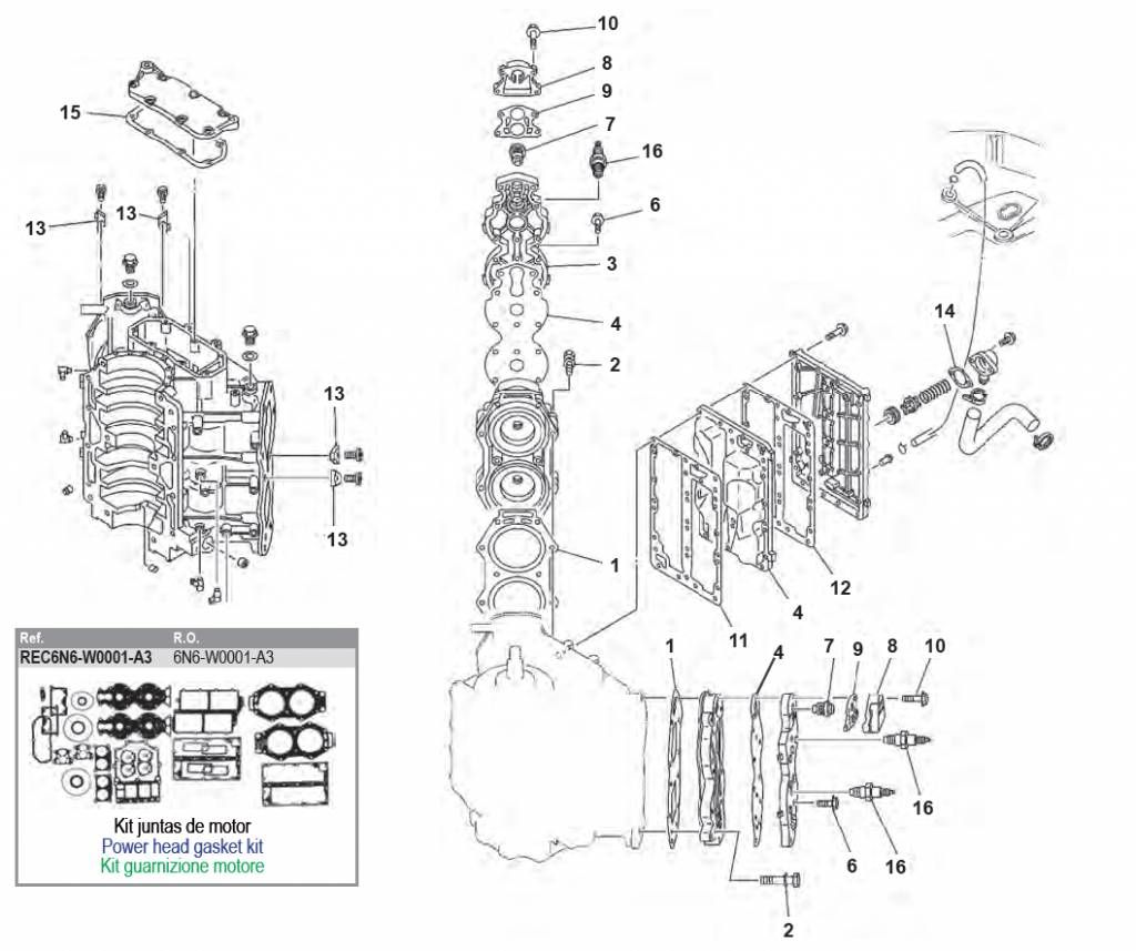90 / 100 / 115 / 130 / 140 PS 2-Takt V4 Block 90 / 100 / 115 / 130 / 140 PS 2-Takt V4 Block