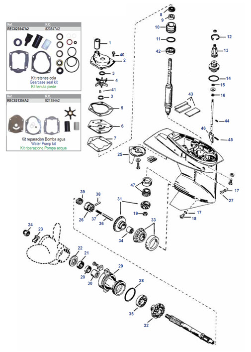 25 - 50 PS 4-Takt Carb/EFI & 25 - 50 PS 2-Takt (97-06) 25 - 50 PS 4-Takt Carb/EFI & 25 - 50 PS 2-Takt (97-06)