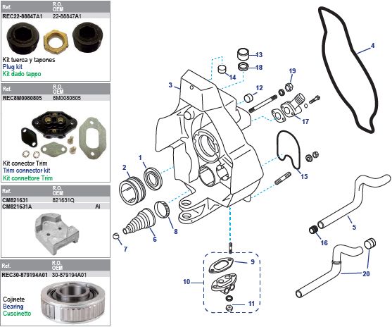 Gimbal Housing Bravo Gimbal Housing Bravo