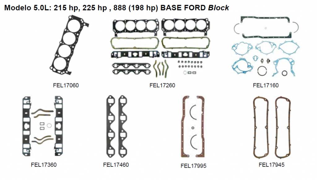 5.0L: 215 PS, 225 PS, 888 (198 PS) BASIS FORD