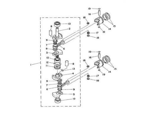 6B / 8B / E8D Kurbelwelle