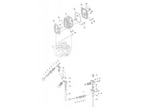 8 bis 15 PS 4-Takt 98-07 (323cc) Zylinderkopf