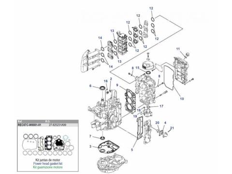 F30 / F40 4-Takt 3-Zyl. Block