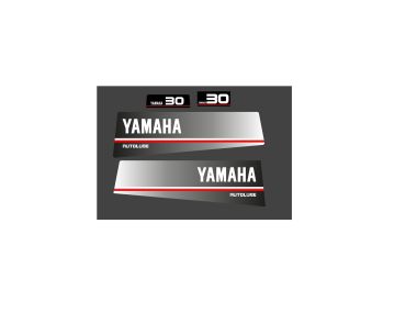 Yamaha 30 Autolube für Die Jahre 1986 bis 1991. Aufklebersatz