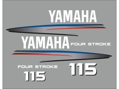 Yamaha 115 PS 4-Takt Aufklebersatz