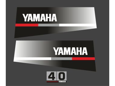 Yamaha 40 Jahre Reichweite 1986 bis 1991 Aufklebersatz