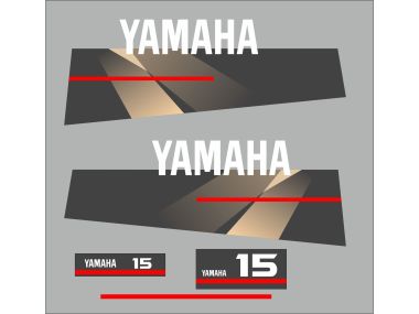 Yamaha 15 Jahre 2005 Aufklebersatz 