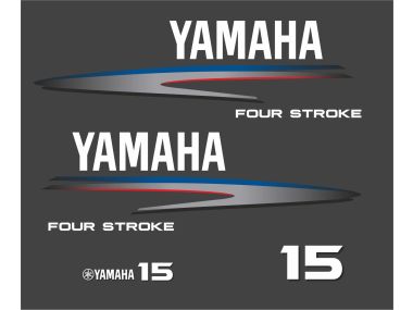 Yamaha 15 PS Jahresbereich 2002-2006 Aufklebersatz 