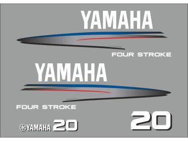 Yamaha 20 PS Jahresbereich 2002-2006 Aufklebersatz 