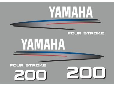 Yamaha 200 PS Jahresbereich 2002-2006 Aufklebersatz 