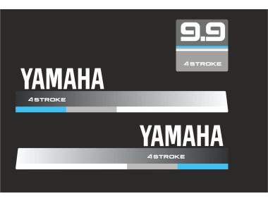 Yamaha 9.9 PS Jahresbereich 1990 Aufklebersatz 