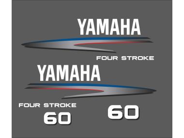 Yamaha 60 PS Jahresbereich 2002-2006 Aufklebersatz 