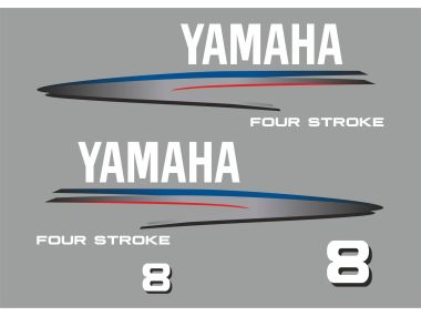 Yamaha 8 PS Jahresbereich 2002-2006 Aufklebersatz 