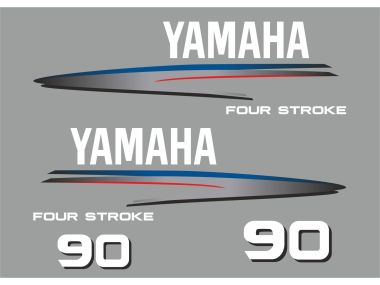 Yamaha 90 PS Jahresbereich 2002-2006 Aufklebersatz 