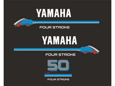 Yamaha 50 PS 4 Takt Aufklebersatz 