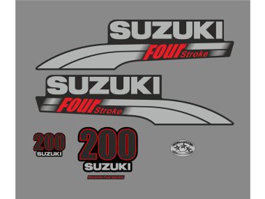 Suzuki 200 PS Jahresbereich 2003-2009 Aufklebersatz 