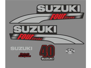Suzuki 40 PS Jahresbereich 2003-2009 Aufklebersatz 