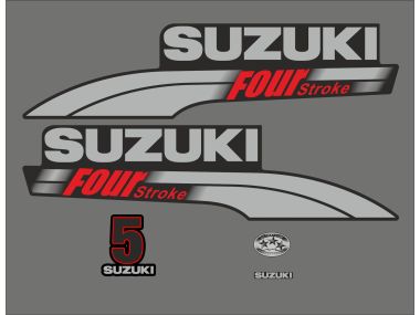 Suzuki 5 PS Jahresbereich 2003-2009 Aufklebersatz 