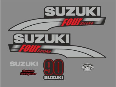 Suzuki 90 PS Jahresbereich 2003-2009 Aufklebersatz 