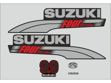 Suzuki 9.9 PS Jahresbereich 2003-2009 Aufklebersatz 