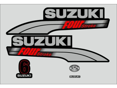 Suzuki 6 PS Jahresbereich 2003-2009 Aufklebersatz 