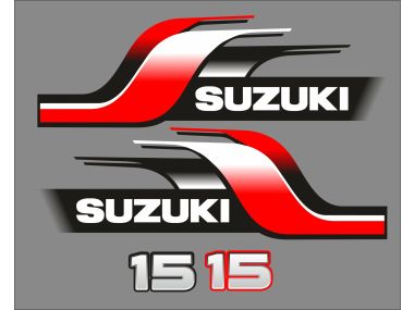 Suzuki 15 PS Jahresbereich 1998 Aufklebersatz 
