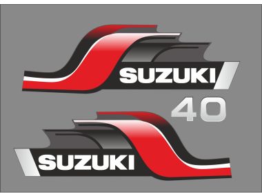 Suzuki 40 PS Jahresbereich 1998 Aufklebersatz 