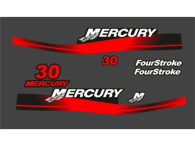 Mercury 30 PS Jahresbereich 1999-2006 Aufklebersatz 