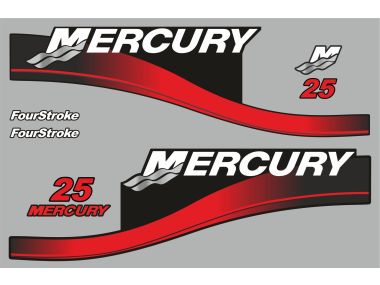 Mercury 25 PS Jahresbereich 2003 Aufklebersatz 
