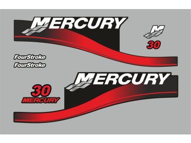 Mercury 30 PS Jahresbereich 2003 Aufklebersatz 