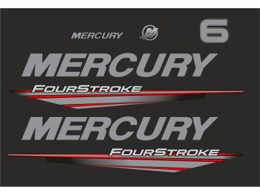 Mercury 6 PS Jahresbereich 2015-2019 Aufklebersatz 
