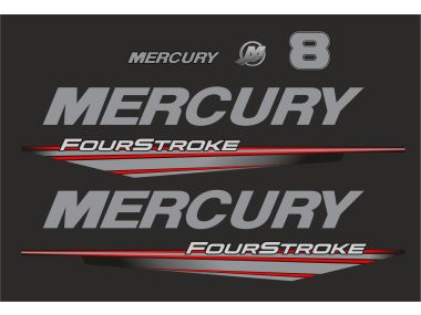 Mercury 8 PS Jahresbereich 2015-2019 Aufklebersatz 