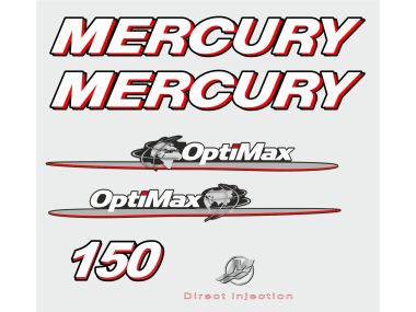 Mercury 150 PS Jahresbereich 2007-2012 Aufklebersatz 