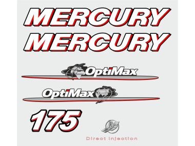 Mercury 175 PS Jahresbereich 2007-2012 Aufklebersatz 