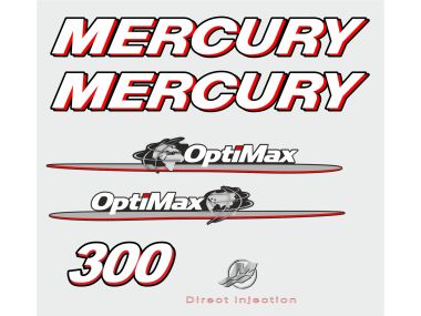 Mercury 300 PS Jahresbereich 2007-2012 Aufklebersatz 