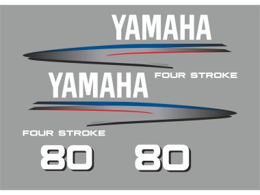 Yamaha 80 PS Jahresbereich 2002-2006 Aufklebersatz 