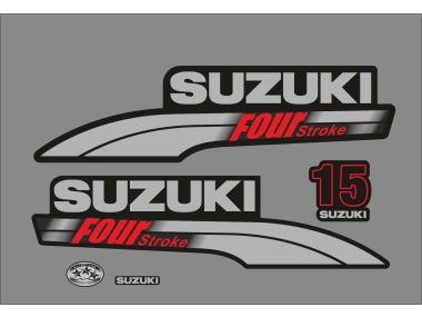 Suzuki 15 PS Jahresbereich 2003-2009 Aufklebersatz 