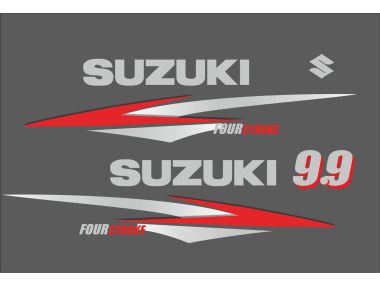 Suzuki 9.9 PS Jahresbereich 2000-2004 Aufklebersatz 