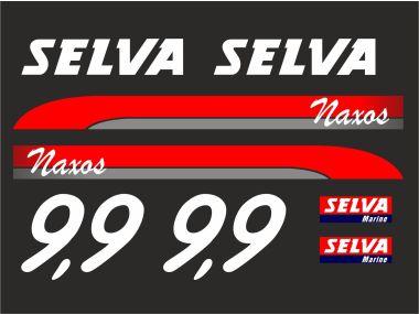 Selva 9.9 PS Jahresbereich 2005-2006 Aufklebersatz 