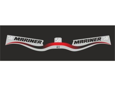 Mariner 50 PS Jahresbereich 2003-2007 Aufklebersatz 