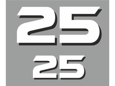 Yamaha 25 PS Jahresbereich 1998-2006 Aufkleber