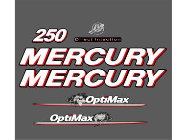 Mercury 250 PS Jahresbereich 2007-2012 Aufklebersatz 
