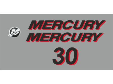 Mercury 30 PS Aufklebersatz 