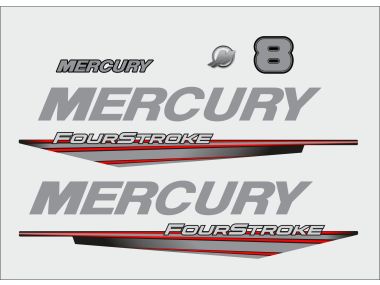 Mercury 8 PS Aufklebersatz 