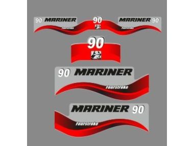 Mariner 90 PS Jahresbereich 2003-2005 Aufklebersatz 