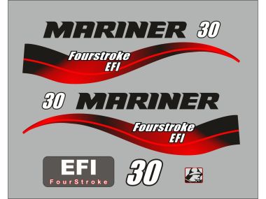 Mariner fourstroke EFI 30 PS Baujahr 2003-2005 Aufklebersatz