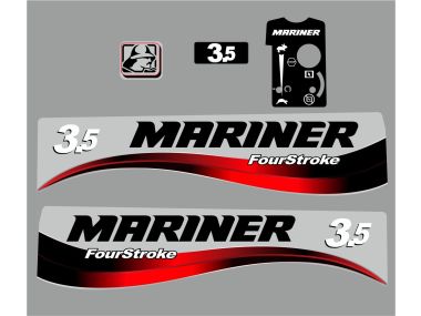 Mariner 3,5 PS Jahresbereich 2004 Aufklebersatz 