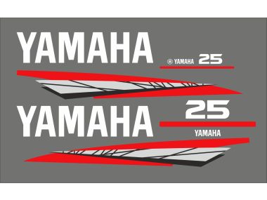 Yamaha 25 PS Jahresbereich 1998-2004 Aufkleber