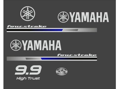 Yamaha fourstroke 9.9 PS high trust Aufklebersatz