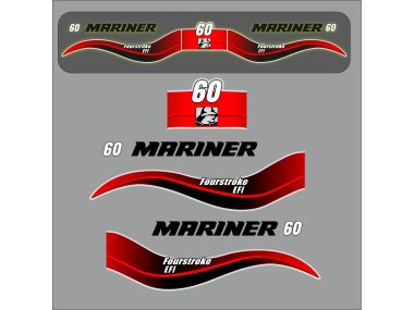 Mariner 60 PS Jahresbereich 2003-2005 Aufklebersatz 